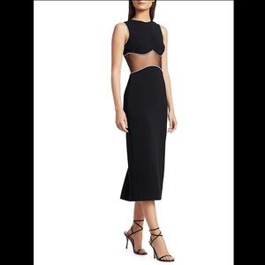 David Koma
Crystal Chain & Net Empire Pencil Dress